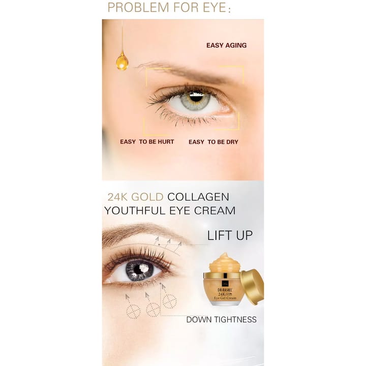 DR. RASHEL EYE GEL CREAM 24K GOLD COLLAGEN