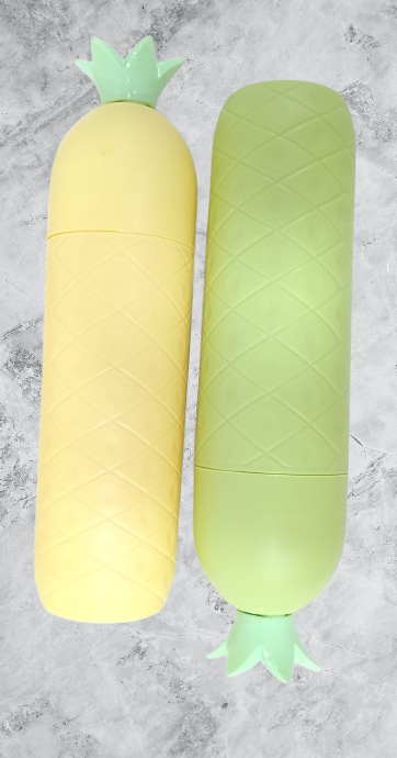 Portable Pineapple Round Toothbrush Storage Box