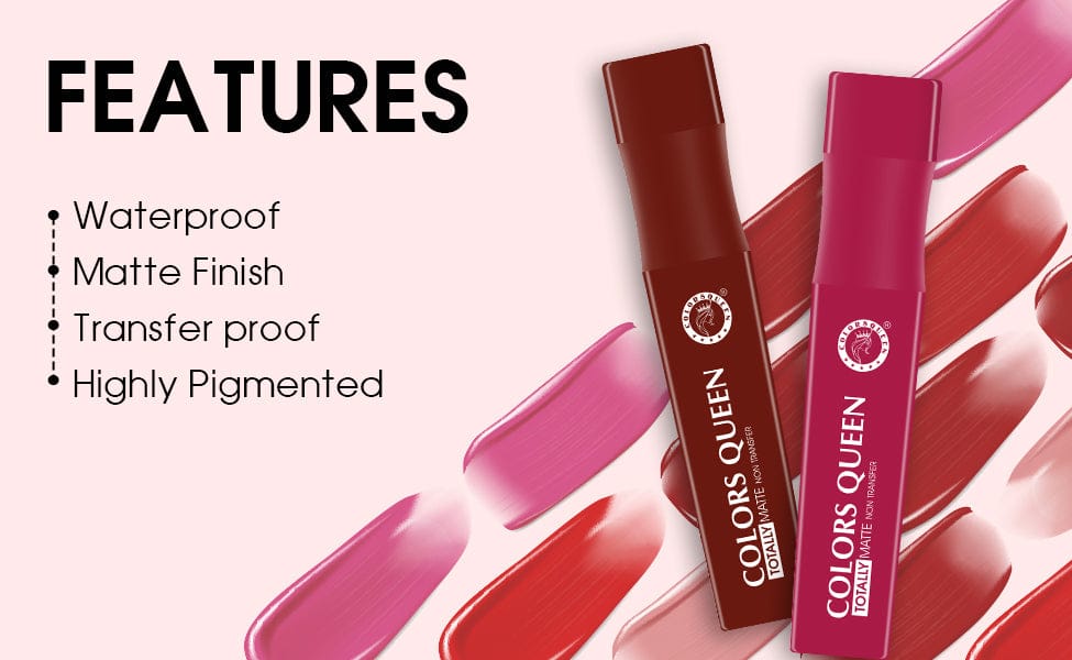 COLORS QUEEN  TOTALLY MATTE NON TRANSFER LIQUID LIPSTICK NTG23