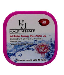 HALF 'N' HALF SET OF 6 NAIL POLISH REMOVER WIPES