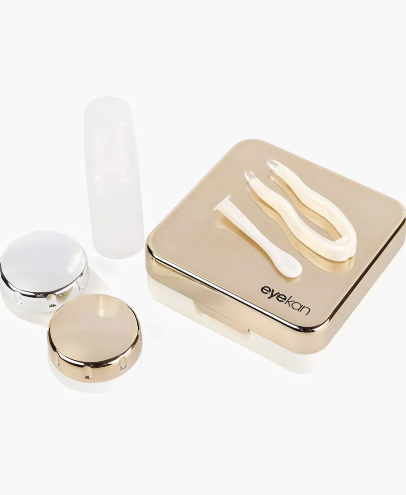 Travel Contact Lens Case Box With Mirror