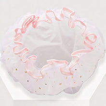 Double Layer Waterproof Lace Hair Shower Cap