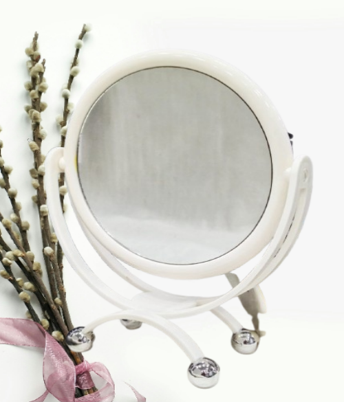 Double Sided Free Standing Swivel Vanity Mirror