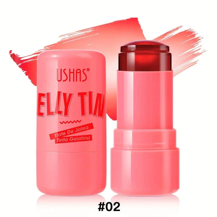 USHAS  Jelly Tint – Lip &  Cheek Blush Glossy Tint Stick!