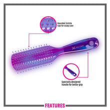 MISS CLAIRE FLAT HAIR BRUSH PURPLE