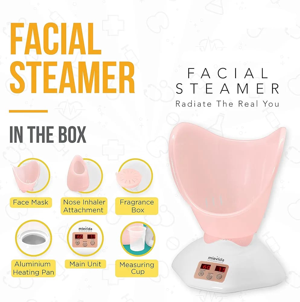BENICE Steam Inhaler Vaporizer & Facial Steamer With Timer & Temperature Control System