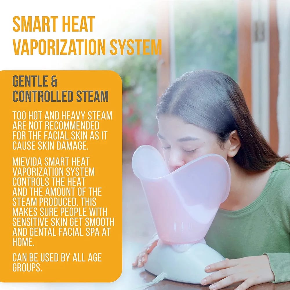 BENICE Steam Inhaler Vaporizer & Facial Steamer With Timer & Temperature Control System