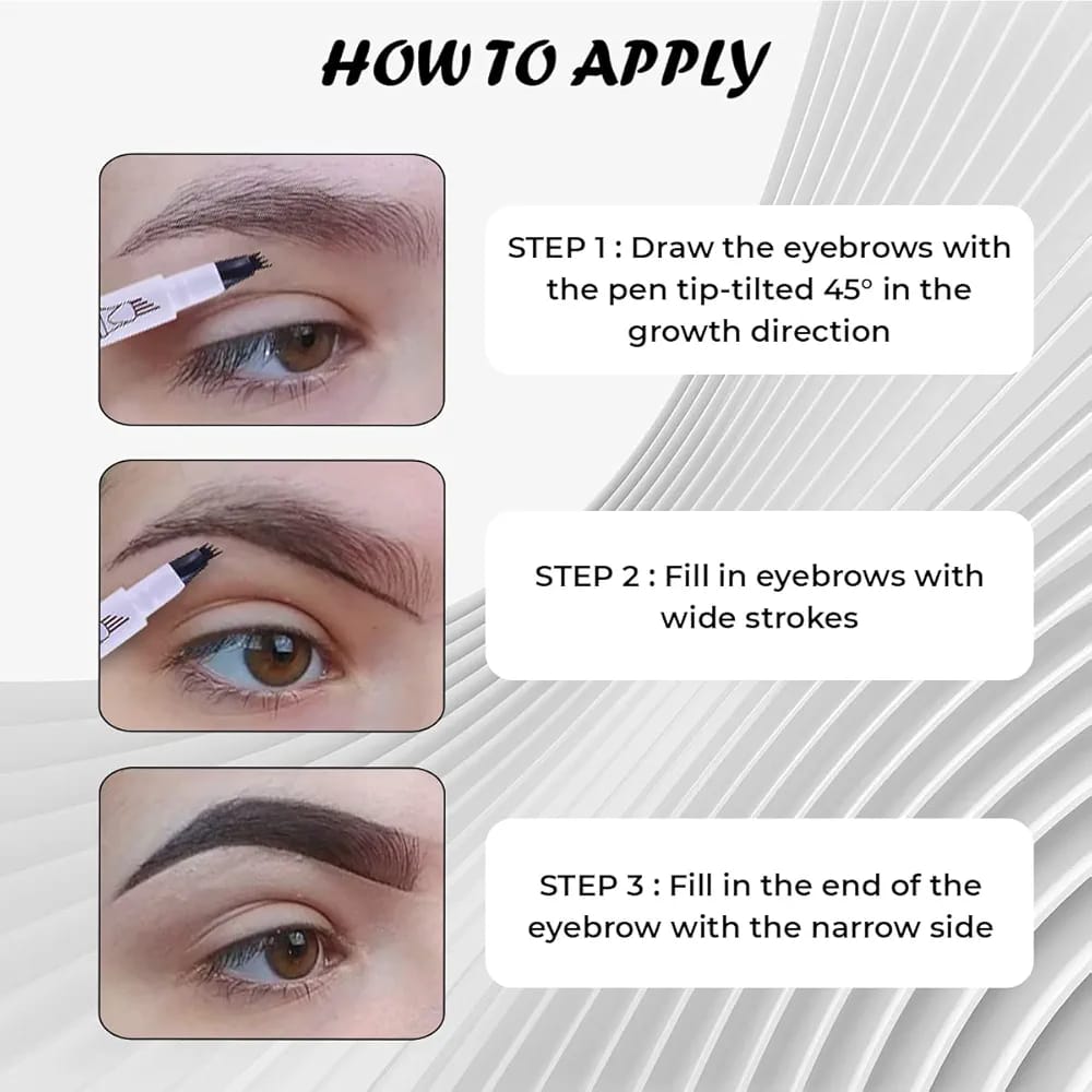 INCOLOR 4 FORKED LONG LASTING EYEBROW PENCIL