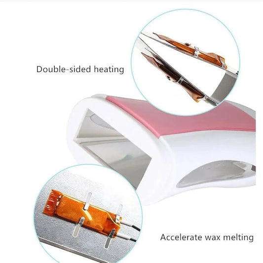 DEPILATORY HEATER ROLL ON CARTRIDGE WAXING METHODS
