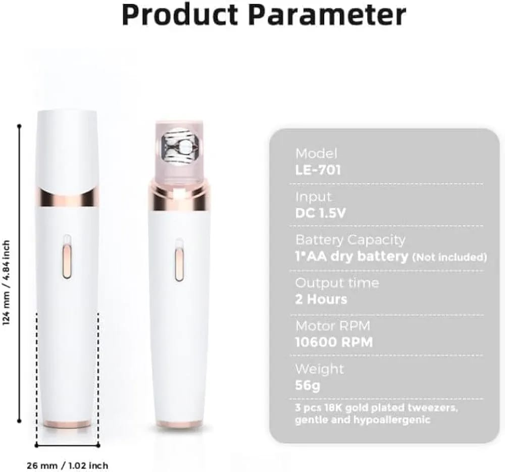 RECHARGEABLE EPILATOR FOR WOMEN FACE & BODY
