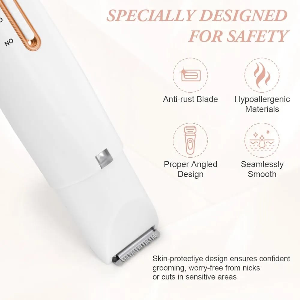 4-IN-1 SHAVER WOMEN'S RAZOR AND EYEBROW TRIMMER