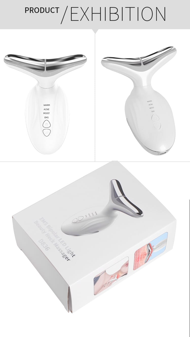 EMS BIPOLAR LED LIGHT BEAUTY NECK MASSAGER