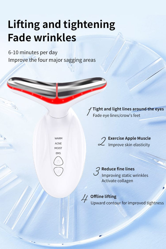 EMS BIPOLAR LED LIGHT BEAUTY NECK MASSAGER