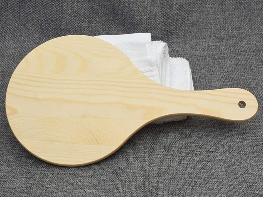 WOODEN HANDLE MIRROR SMALL SIZE (ROUND)