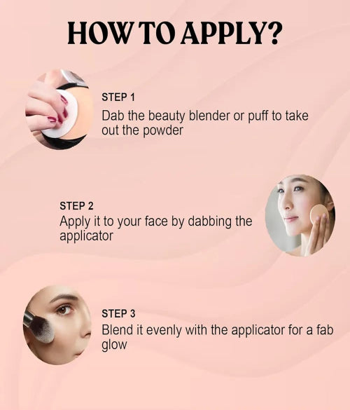 Lakyou Beauty 2in1 High Coverage Compact Powder  Oil Control  SPF-30++