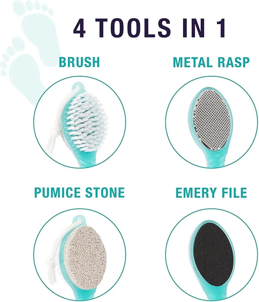 4 STEP PEDICURE PADDLE KIT ( 4IN1 FOOT SCRAPER )