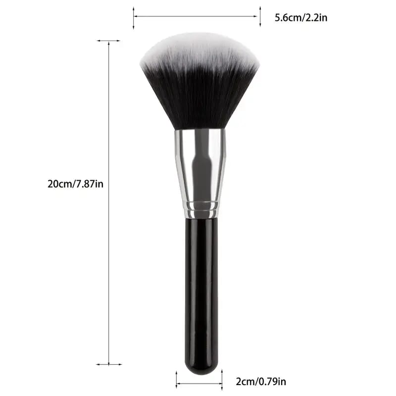 PROFESSIONAL POWDER MAKEUP BRUSH BLACK