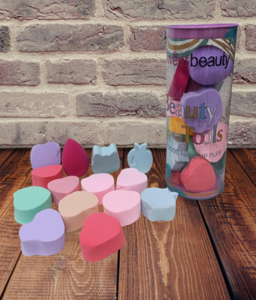 Sweet Beauty Makeup Puffs – Pack of 14 Pcs