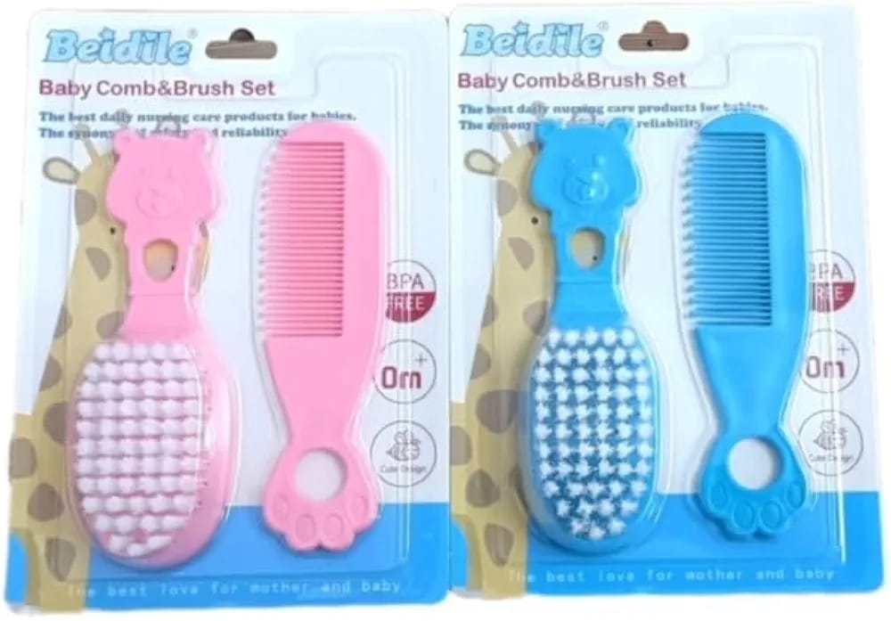 BEIDILE BABY COMB &  BRUSH SET