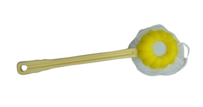 Handle Bath Brush Shower Body Brush with Bristles &  Loofah