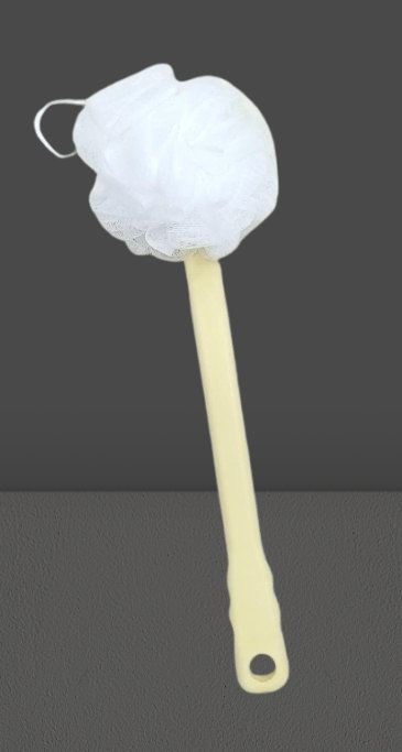 Handle Bath Brush Shower Body Brush with Bristles &  Loofah