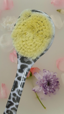 Body Bath Brush with Bristles & Loofah – Dual-Sided Shower Scrubber