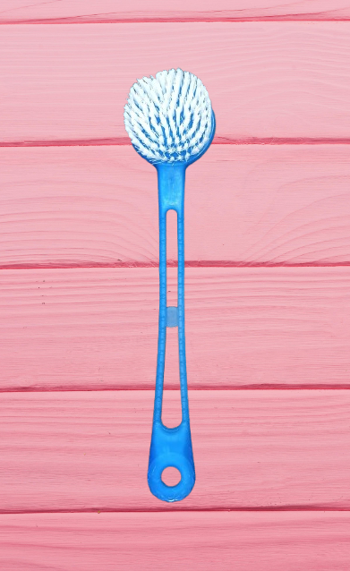 Bath Brush with Bristles – Long Handle Shower Scrubber