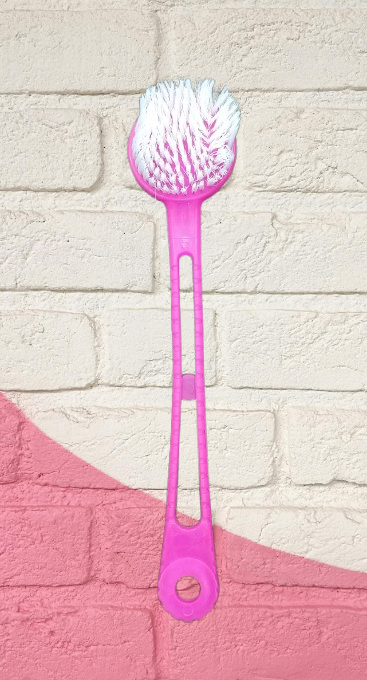 Bath Brush with Bristles – Long Handle Shower Scrubber
