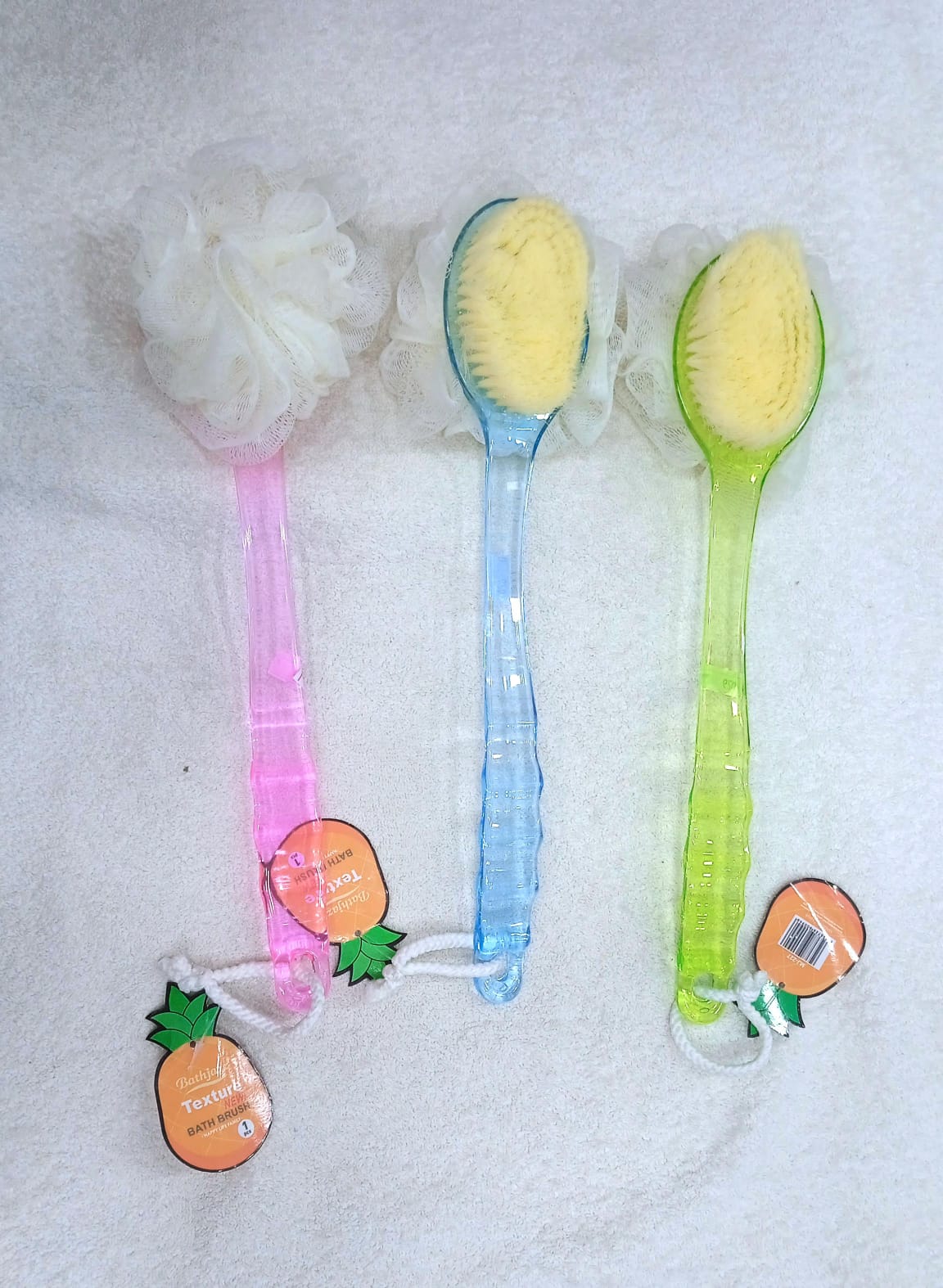 Body Bath Shower Back Brush – Spa Scrubber with Long Handle