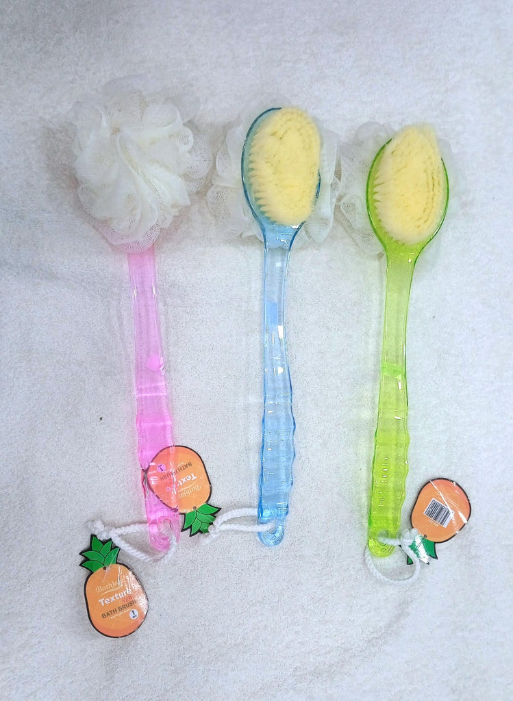 Body Bath Shower Back Brush – Spa Scrubber with Long Handle
