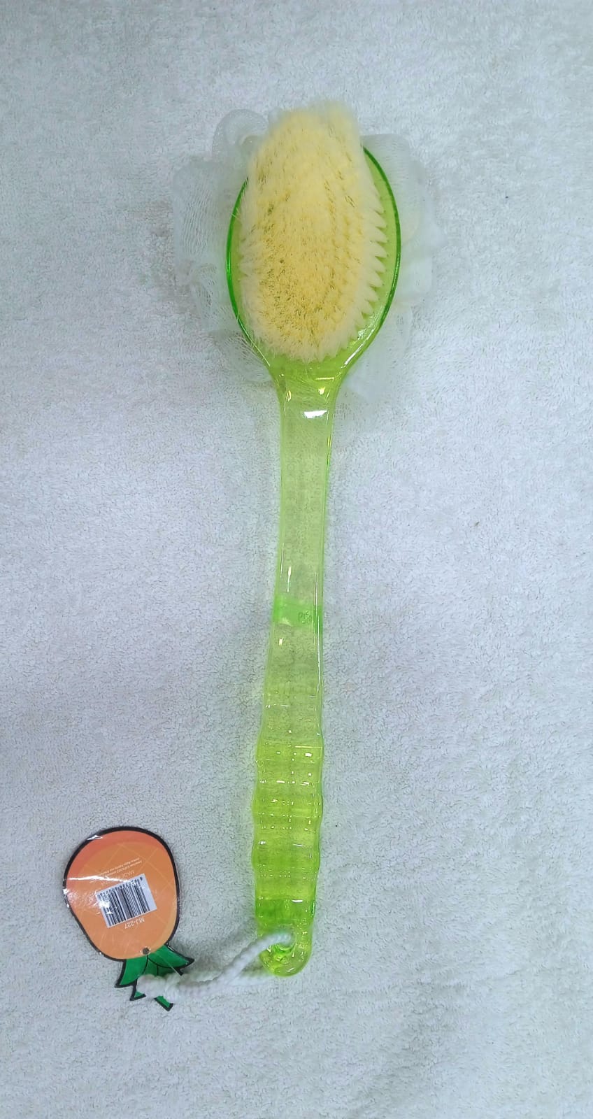 Body Bath Shower Back Brush – Spa Scrubber with Long Handle