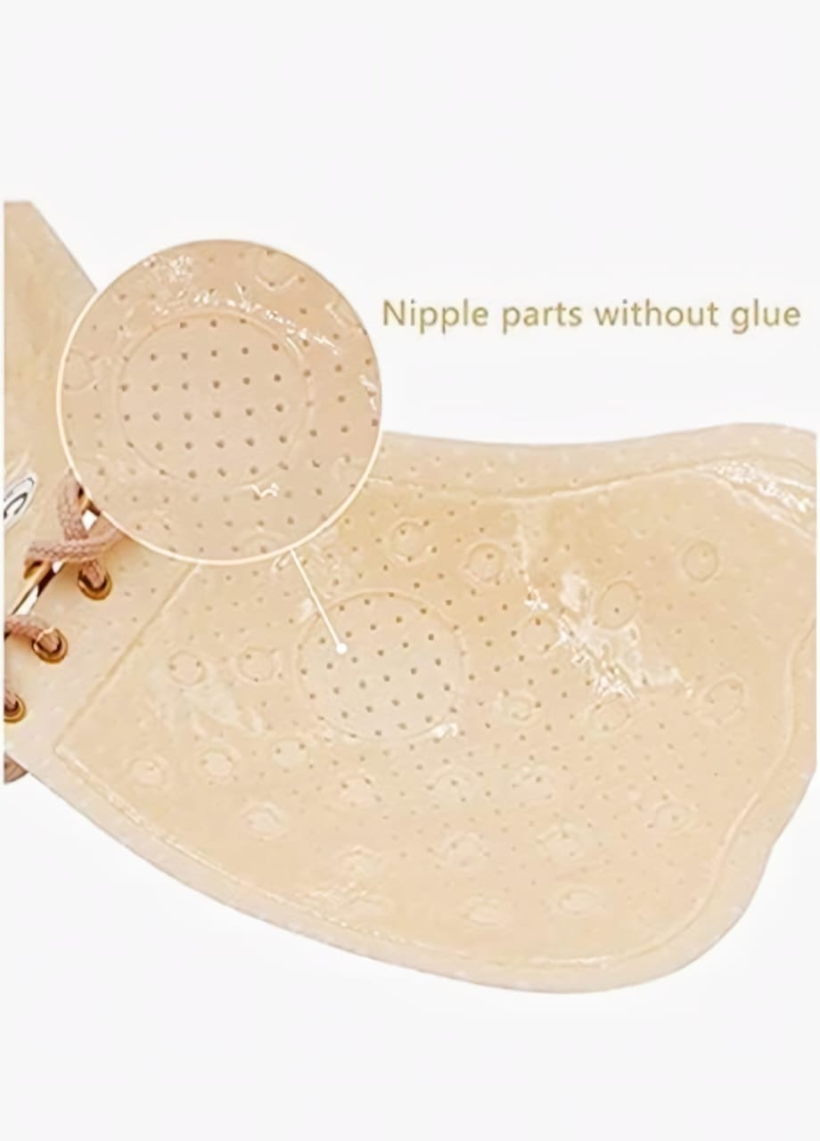 Nylon Padded Reusable Backless Strapless Sticky Bra