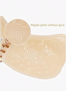 Nylon Padded Reusable Backless Strapless Sticky Bra