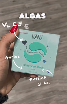 Ushas Glitter Eye Mask cu Extract de Avocado