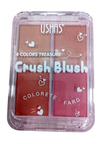 USHAS Treasure Crush Blush – 4 Colors of Radiant Beauty!