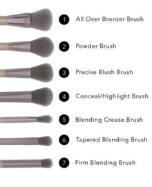 BH Cosmetics Lavish Elegance 15-Piece Brush Set with Cosmetic Bag
