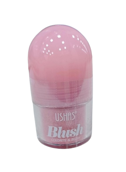 ushas Powder Blush with Powder Puff loose powder blush