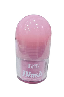ushas Powder Blush with Powder Puff loose powder blush