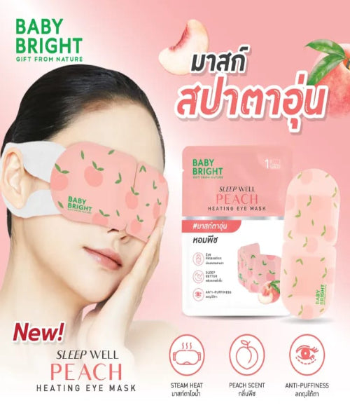 Baby Bright Sleep Well Peach Heating Eye Mask