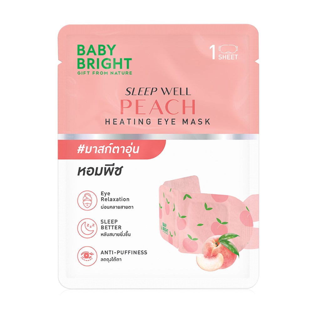 Baby Bright Sleep Well Peach Heating Eye Mask