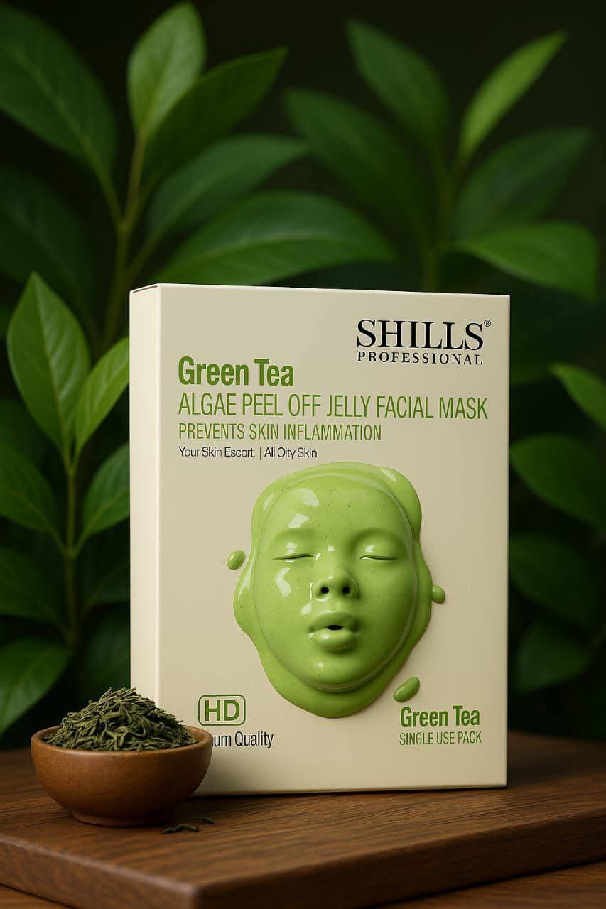 SHILLS Profession Green Tea Algae Peel-Off Jelly Facial Mask  prevent skin inflammation