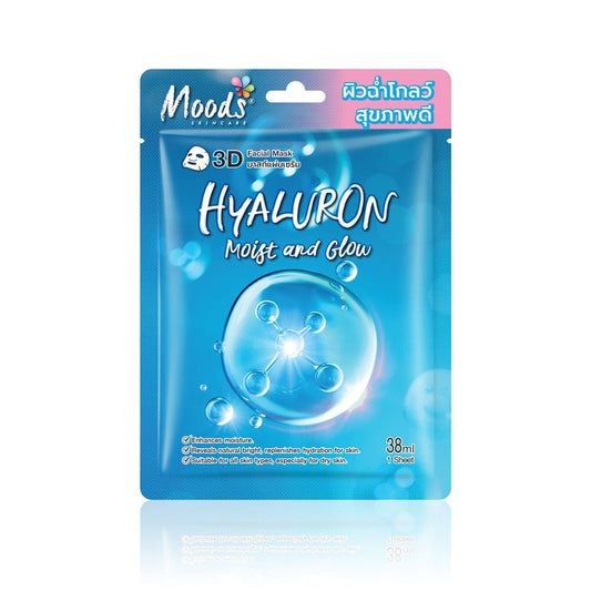 Moods Hyaluron Moist &   Glow 3D Facial Mask