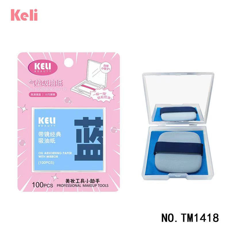 Keli Beauty Oil Absorbing Paper with Mirror (100pcs)!
