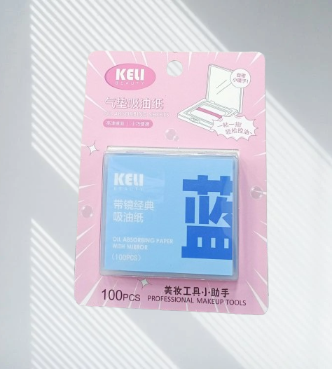 Keli Beauty Oil Absorbing Paper with Mirror (100pcs)!