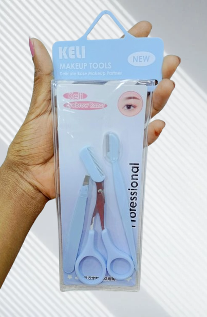 KELI 3-in-1 Eyebrow Razor Tool Kit!