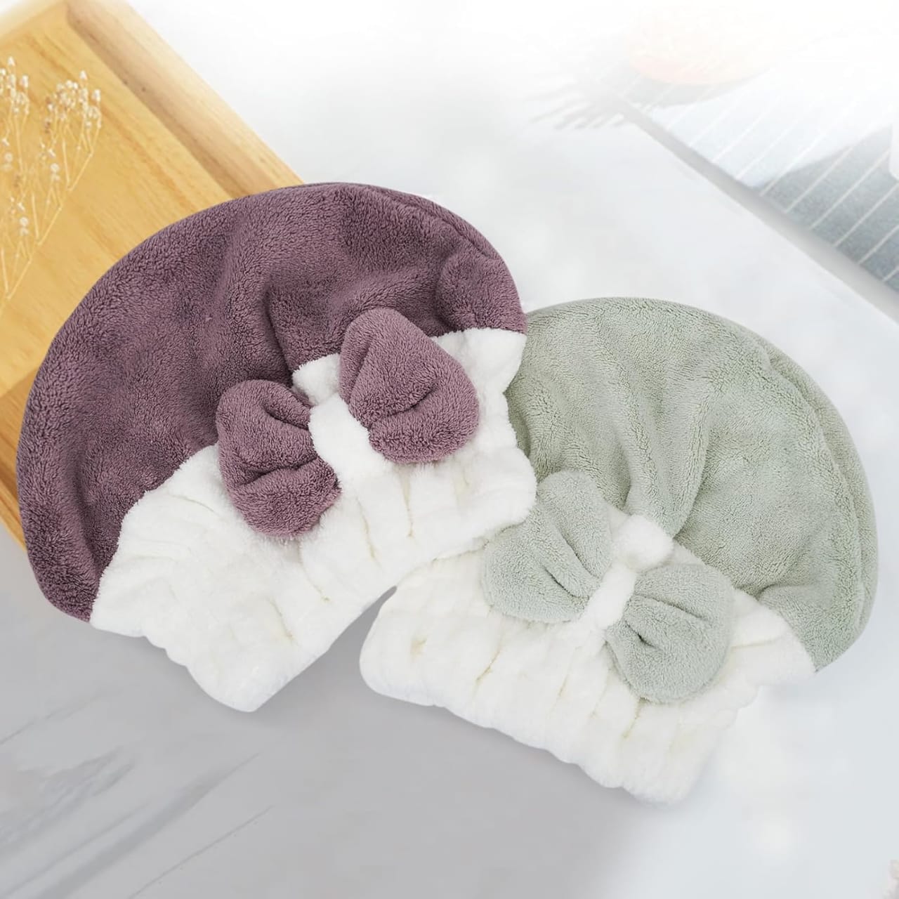 Super Absorbent Turban Hair Towel Cap