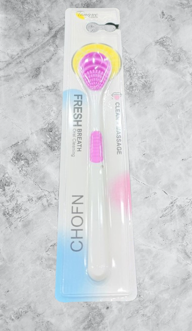 Soft Silicone Tongue Scraper Brush!