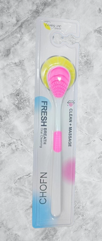 Soft Silicone Tongue Scraper Brush!