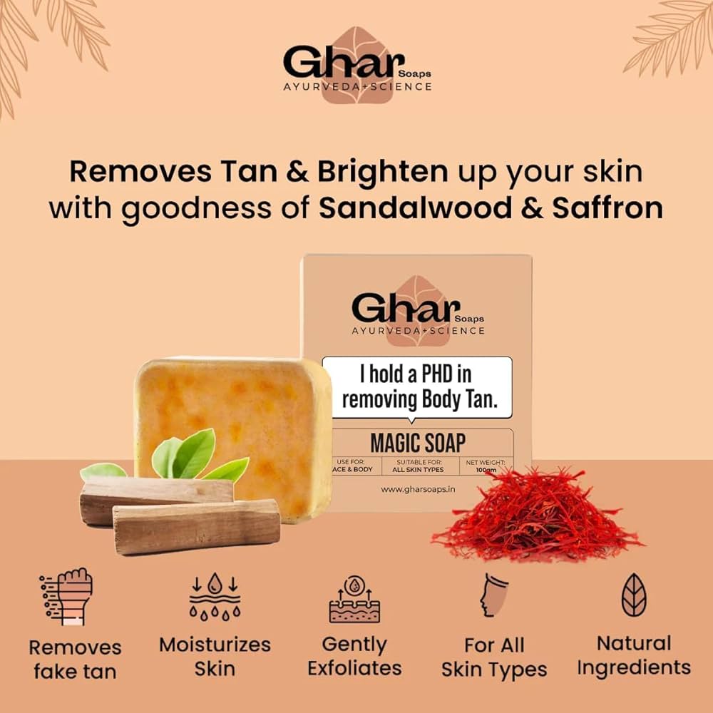 Ghar Soaps I Hold a PhD in Reducing Body Tan!