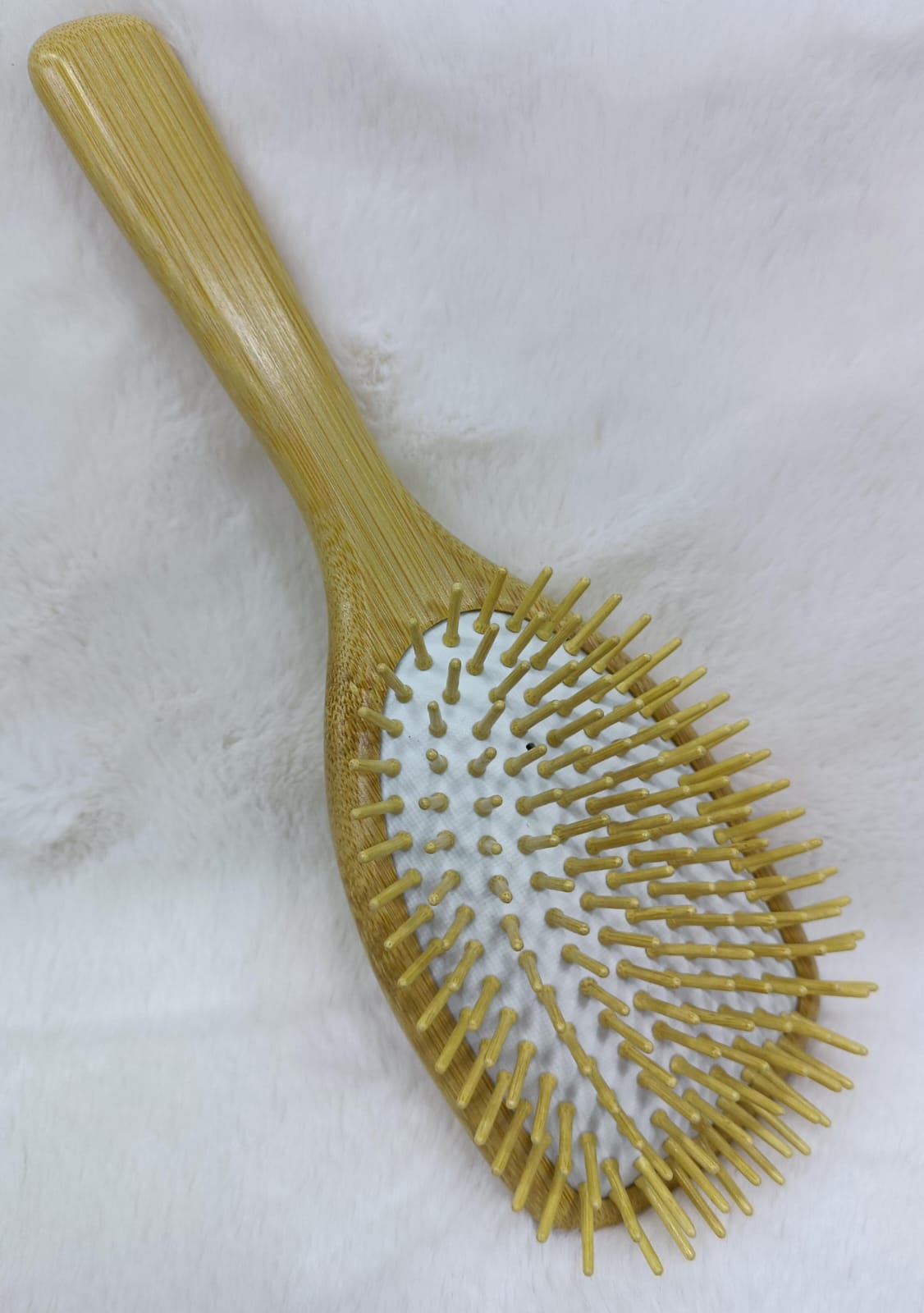Hair Growth Bamboo Paddle Brush – Natural Scalp Massage